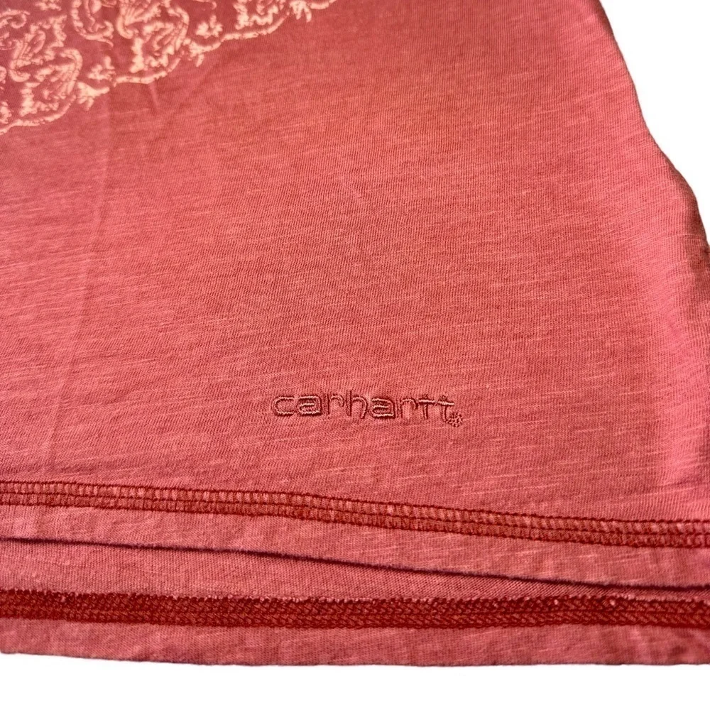 Carhartt Womens Scoop Neck Half Sleeve Size S 4-6 - Picture 3 of 5